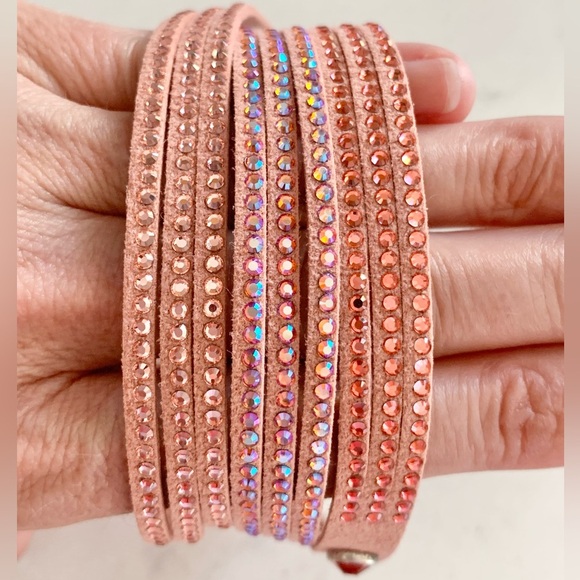 Touchstone Crystal Wrap Star Bracelet, Vintage Rose - Picture 2 of 4